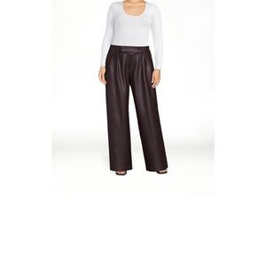 Scoop Faux leather pants.  Sold out right away.  New never worn. Wide leg